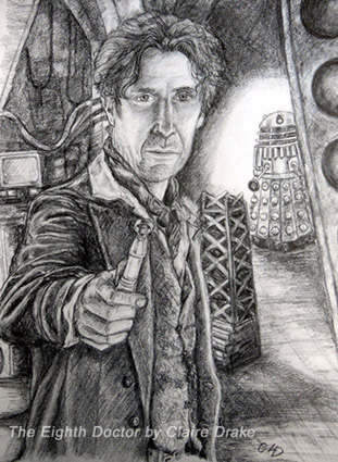 The Eighth Doctor - Doctor Who Art by Claire Drake