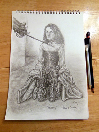 Art drawing by Claire Drake artist and designer