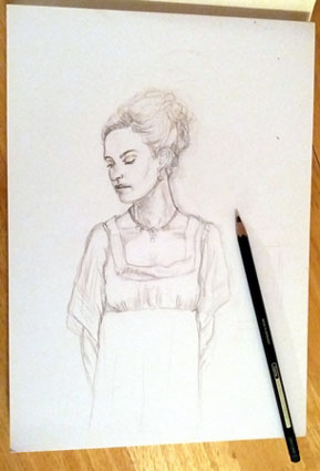 Drawing Natasha War & Peace by Claire Drake